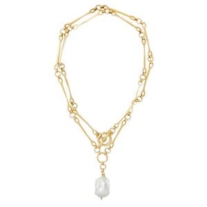 Brinker + Eliza Gold Baroque Pearl Pendant Necklace - Women Jewelry